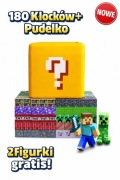 Klocki Magnetyczne 180 szt. Pudełko Minecraft Figurki Prezent Zabawka Stem