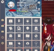 Konto Genshin Impact 59 ar. 