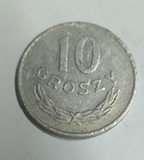 Moneta 10 groszy 1976 rok nie czyszczona 