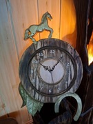 Zegar ścienny drewno lite