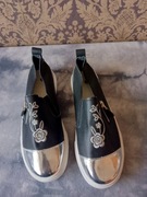 czarne buty slip on 38