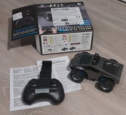 Samochodzik zdalnie sterowany RC z kamerą, pilot + telefon | LED + VR