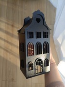 Drewniany domek Rezydencja- handmade / lampion / prezent