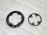 Nowe tarcze 36/26 do korb XT/ Deore/SLX  94/64mm asymetryczne 