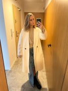 Płaszcz ZARA M biały (cotton)