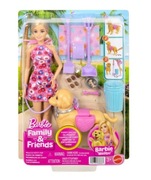 Lalka Barbie Family & Friends Malibu Spacer z pieskiem