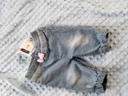 Spodnie jeansowe r. 62 cm nowe