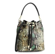 Torba /worek skóra naturalna wężowa ,multikolor