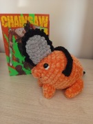 Pochita szydełkowy pluszak dekoracja maskotka Chainsaw Man manga anime