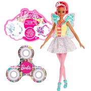 Zestaw 3 zabawek Barbie Wróżka Lalka Bransoletki przyjaźni i Fidget Spinner