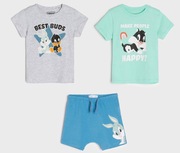 Sinsay Looney Tunes Szorty i 2 x T-Shirt R.74 NOWE