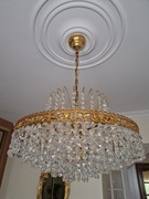 PIĘKNY KRYSZTAŁOWY ŻYRANDOL