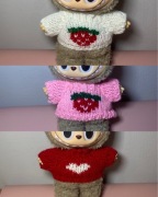 Sweterek dla lalki labubu ubranko przebranie dziargane akcesoria dodatki