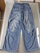 Spodnie Jeansowe Damskie Relaxed Cargo Diverse Rozmiar XS