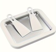 Zestaw do lodów tajskich – metalowa blacha + 2 łopatki