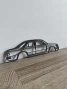 Dekoracja Ścienna Mercedes W124 Sylwetka Samochód Ozdoba Na Ścianę 