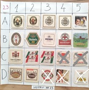 Podkładki, podstawki pod piwo po 2 zł zestaw za 35 zł, Nr23 cały świat 