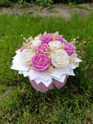 Candle flower box kwiatowy ze świec sojowych 