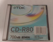 PŁYTY CD TDK CD-R80 700 MB 52X 80 MINUT