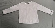 Sweter liliowy z dzianiny Zara Baby rozmiar 92