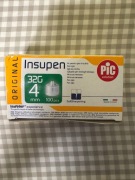 PiC Insupen, igły do penów insulinowych, 32G x 4 mm, 95 szt.