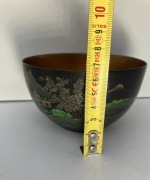 miseczka z laki  ręcznie malowany obraz azja prl