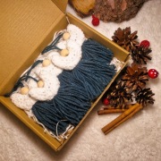 Zestaw 5 aniołków na choinkę - Boże Narodzenie - ręcznie robione