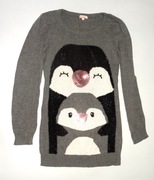 _Bluezoo_Fajny szary sweter ciepły do szkoły _R.146_