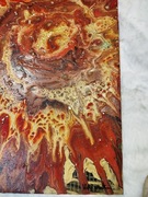 Abstrakcyjny obraz na szkle – unikalna technika fluid art