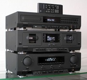 Duża wieża Philips z pilotem - amplituner FR911, magn. FC911, CD910