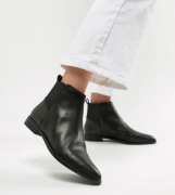 ASOS Czarne skórzane sztyblety do kostki r. 36