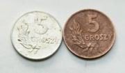 5 groszy 1949 Brąz + Aluminium  Stan ! Wyprzedaż 