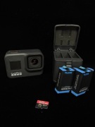 GoPro HERO 8 Black | Karta SD 128GB | 2x akumulator + ładowarka 3-komorowa