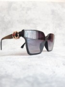 POLARYZACYJNE Okulary  CG Cote Glamour UV400 Czarne Nowe Etui Model ZG13044