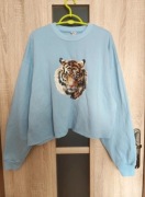 178 Jasno niebieska krótka bluza oversize rozmiar XL