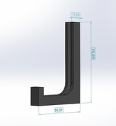 Wieszak do przewodów i kabli mocowany na opaskę lub wkręta