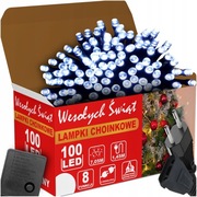 Lampki choinkowe 100LED 8m zewnętrzne-wewnętrzne