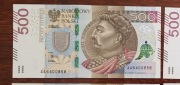 Banknot 500zł serii AA - stan UNC (cena za 1szt)