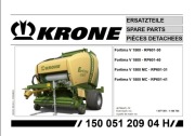 Katalog części Prasy Krone Fortima  V 1500, V 1800 