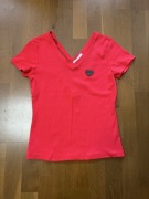 Czerwona bluzka eBelieve ciekawe plecy 34 36