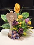 Stroik/ wiązanka,  Anioł na cmentarz płyta 