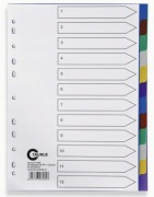 Przekładki plastikowe A4 Taurus 7 x (12+1) szt.