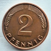 2 fenigi 1983 G  Niemcy -RFN