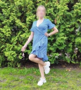 Nowa sukienka Vero Moda S 36 niebieska białe kropki