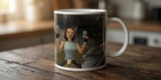 Tomb Raider 1 gra retro prezent dla gracza geeka kubek ceramiczny gadzet