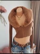 Sweter Stradivarius  camel 38 