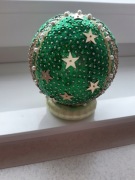 Ozdoba choinkowa cekinowa bombka 12cm