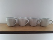 komplet 4szt filiżanki białe