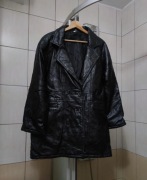 płaszcz XL damski kolor czarny fason klasyczny lekko przedłuż