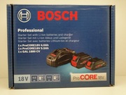 BOSCH ProCORE 18V 5,5 Ah+ProCORE 18V 4,0Ah+GAL 1880 CV, Nowe